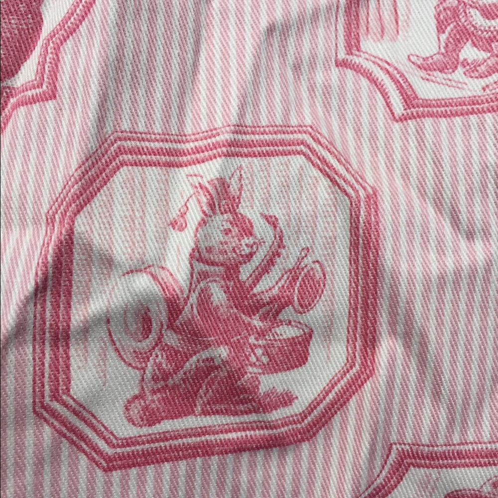 Pink Rabbit 🐇 & Monkey 🐒 Musician Home Fabric - Picture 4 of 8